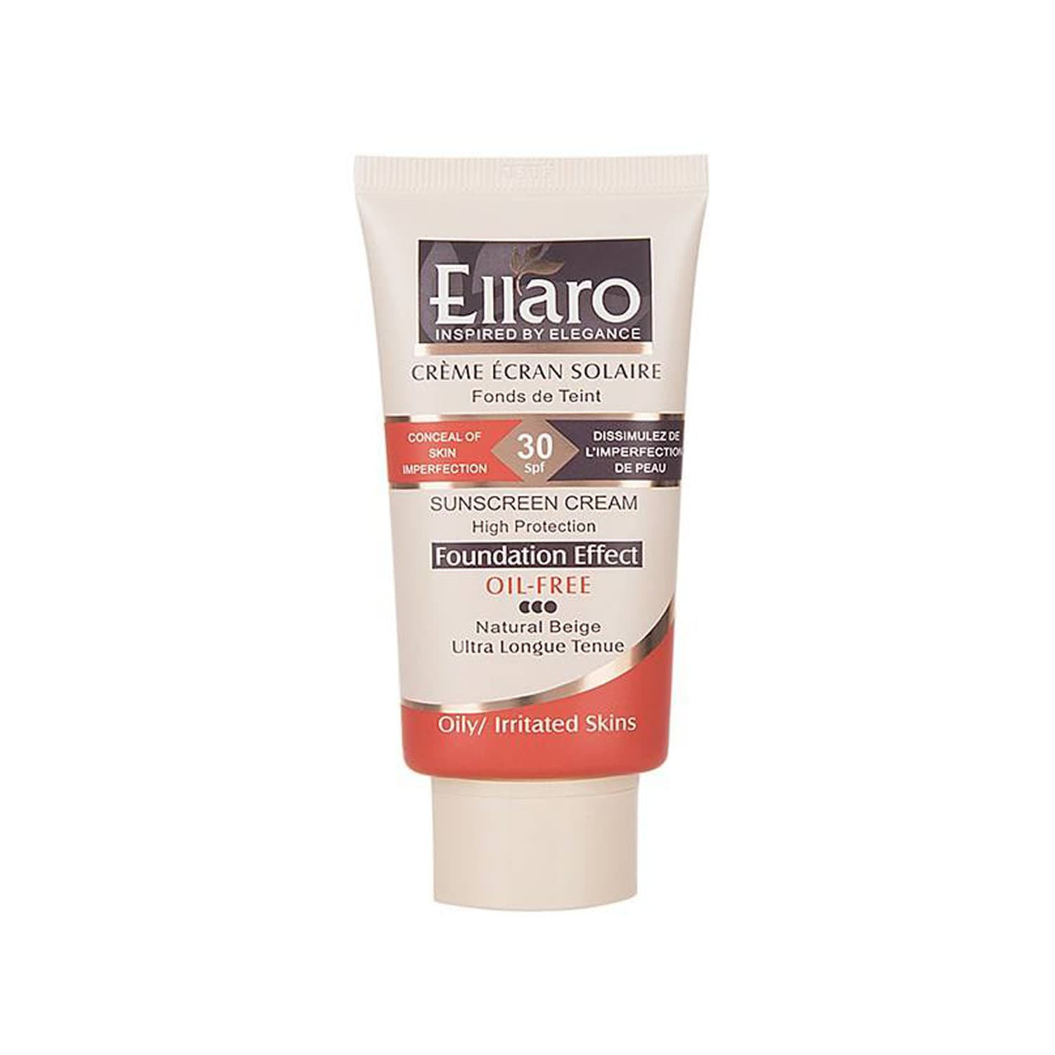 ضدآفتاب spf30 با پوشش کرم پودري فاقد چربي بژ طبيعي الارو 40ميل