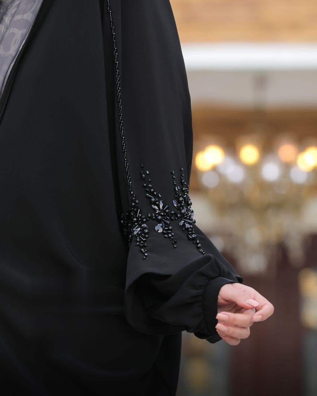 چادرعربی جده مچ کلوش جواهردوزی طرح آنیسا — تصویر ۴