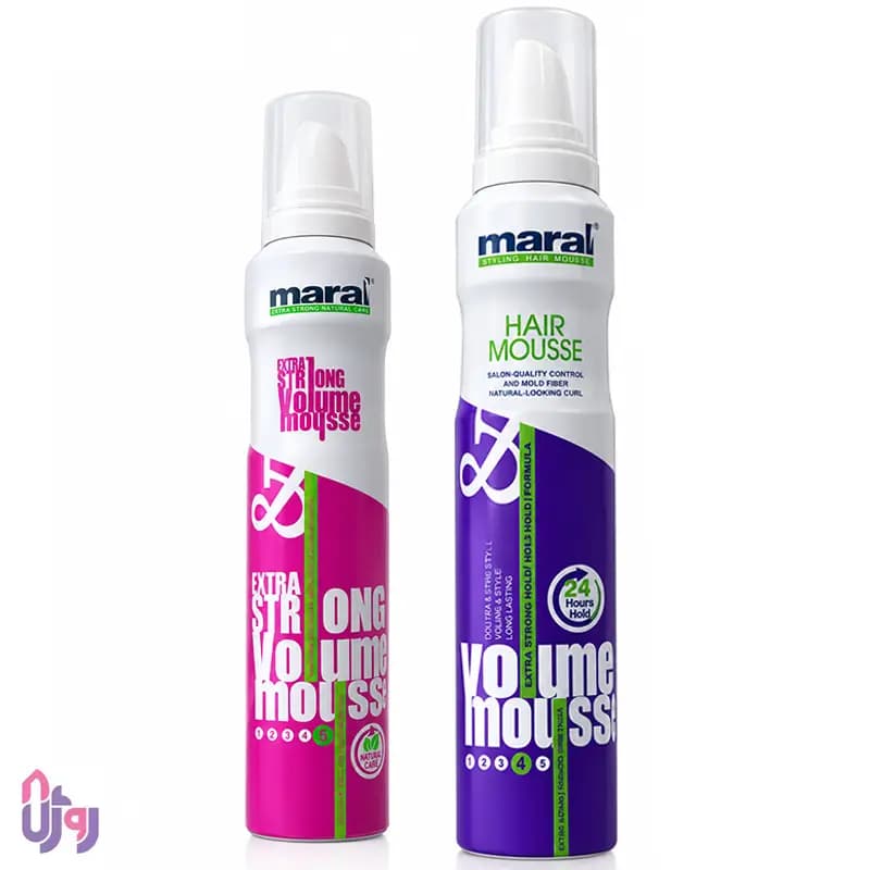 اسپری حالت دهنده مو مارال Maral مدل موس حجمدهنده Volume Mousse با قدرت نگهدارندگی 4 قوی Extra Strong حجم 200 میل — تصویر ۷