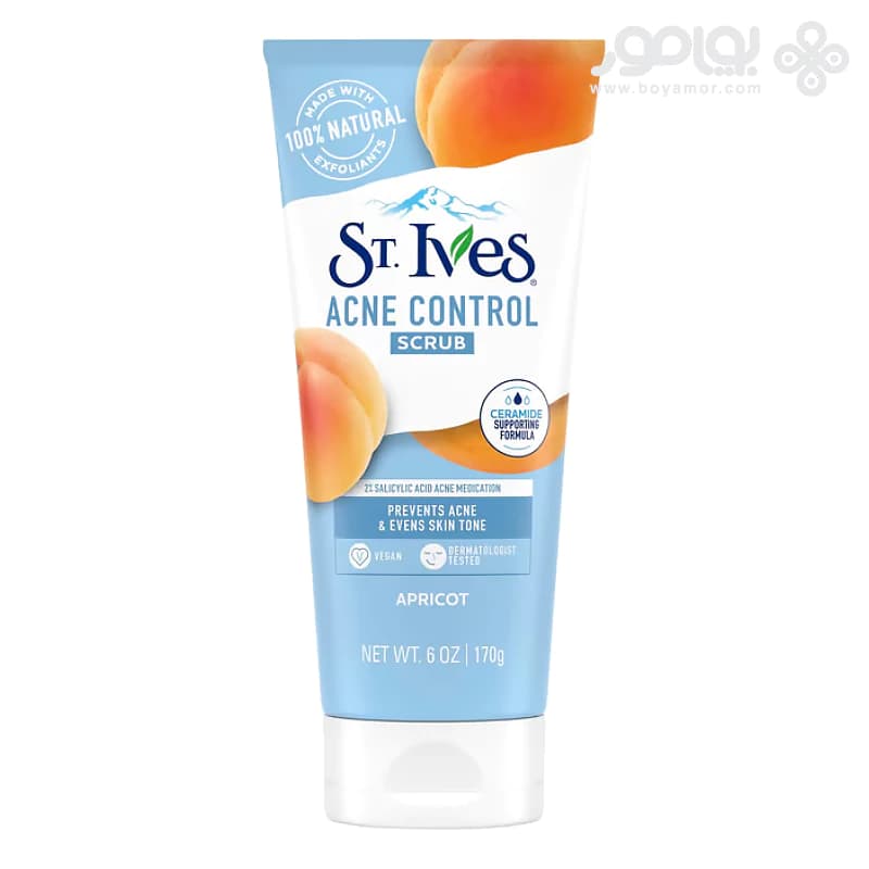 اسکراب ضد جوش و لایه بردار سنت ایوز مدل ACNE CONTROL وزن 170 گرم