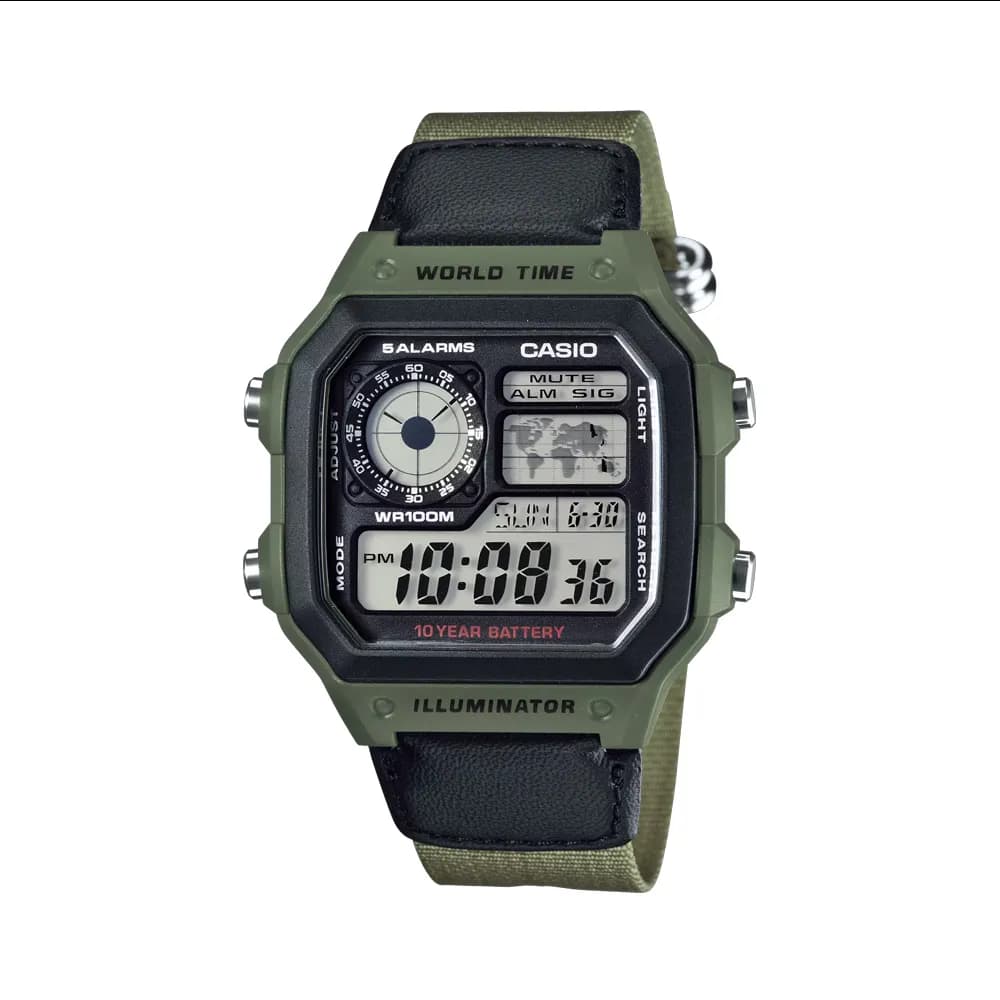 ساعت دیجیتال کاسیو کوارتز مدل AE-1200WHB-3BVDF