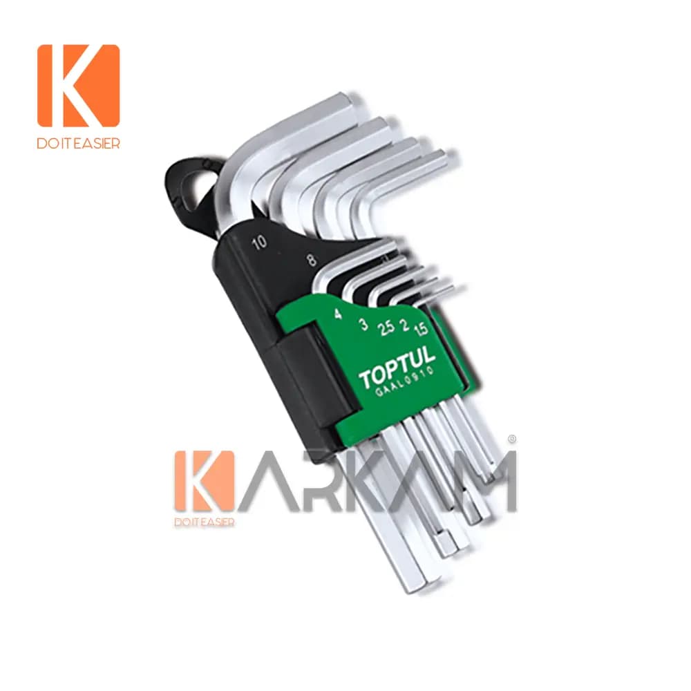 آچار آلن کوتاه GAAL0910 تاپ تول