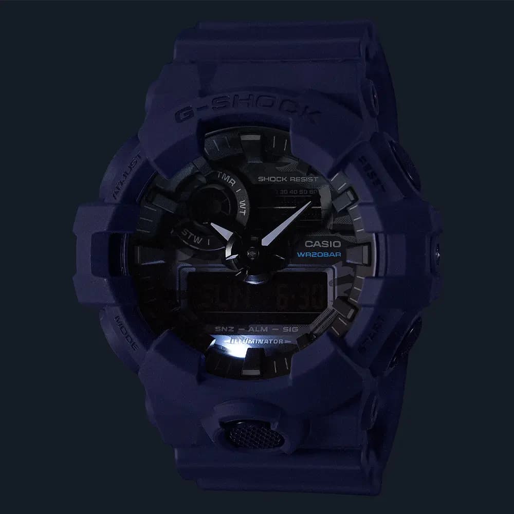 ساعت مردانه آنالوگ دیجیتال جیشاک کاسیو مدل CASIO-GA-700CA-2A — تصویر ۲