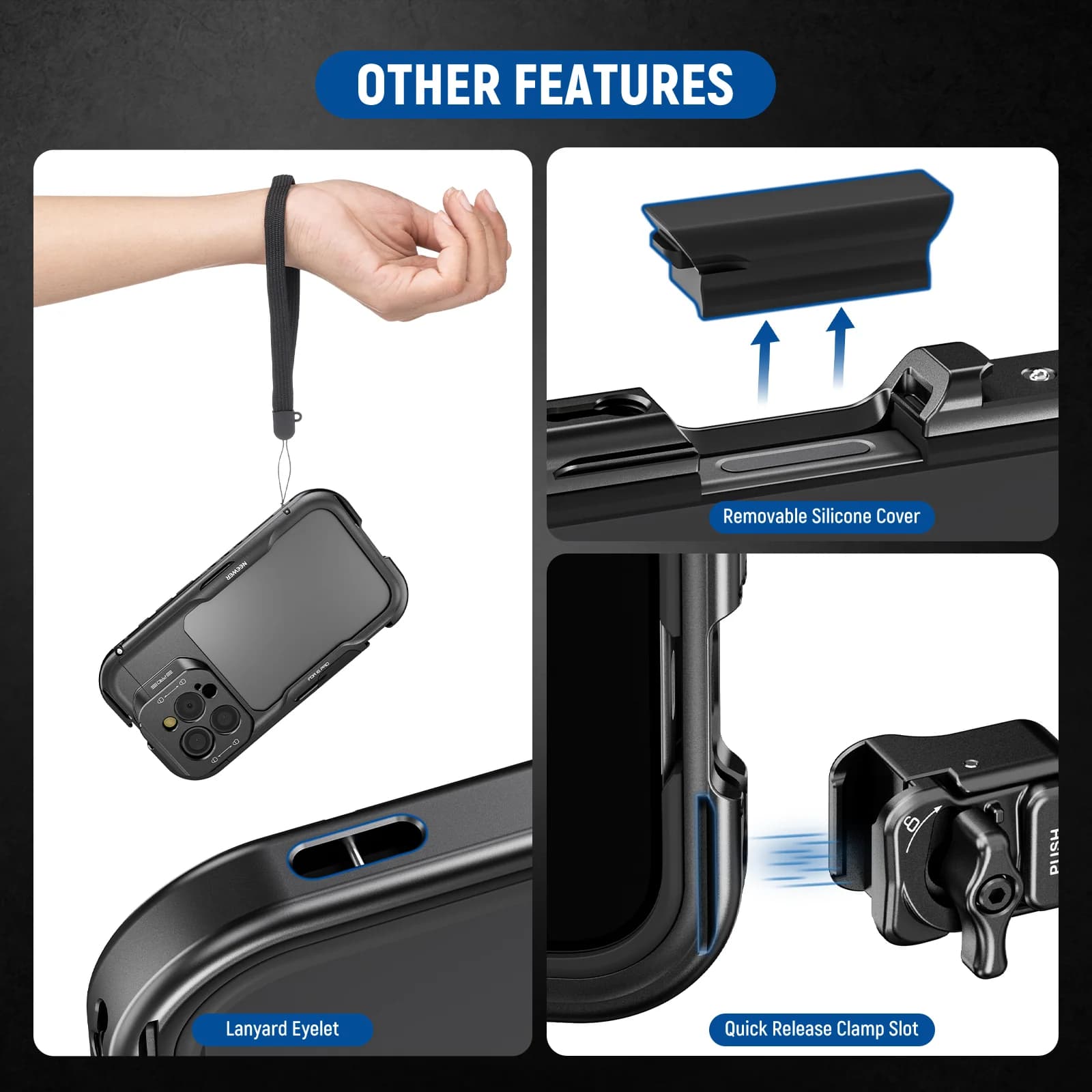 قاب کیس نیور NEEWER PA073 Phone Cage (iPhone 16 Pro) — تصویر ۸