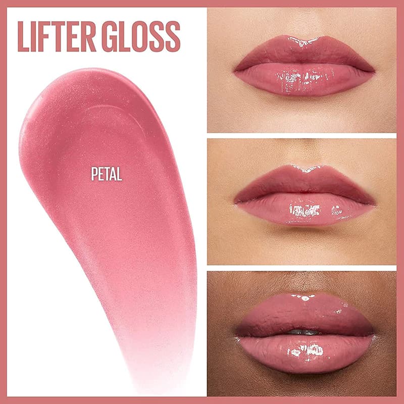 رژ لب مایع میبلین مدل LIFTER GLOSS شماره 005 رنگ PETAL — تصویر ۳