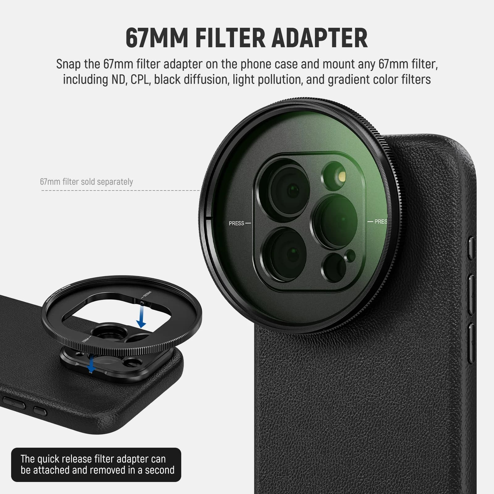 قاب گوشی موبایل NEEWER PA054 iPhone 16 Pro Max — تصویر ۳