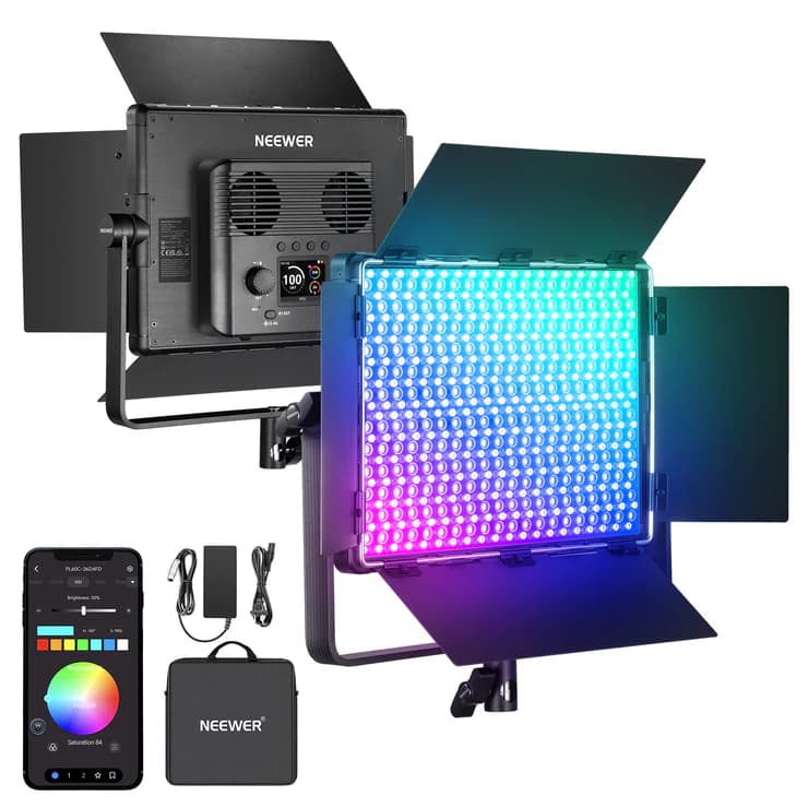 پنل نور ویدئویی NEEWER PL60C RGB
