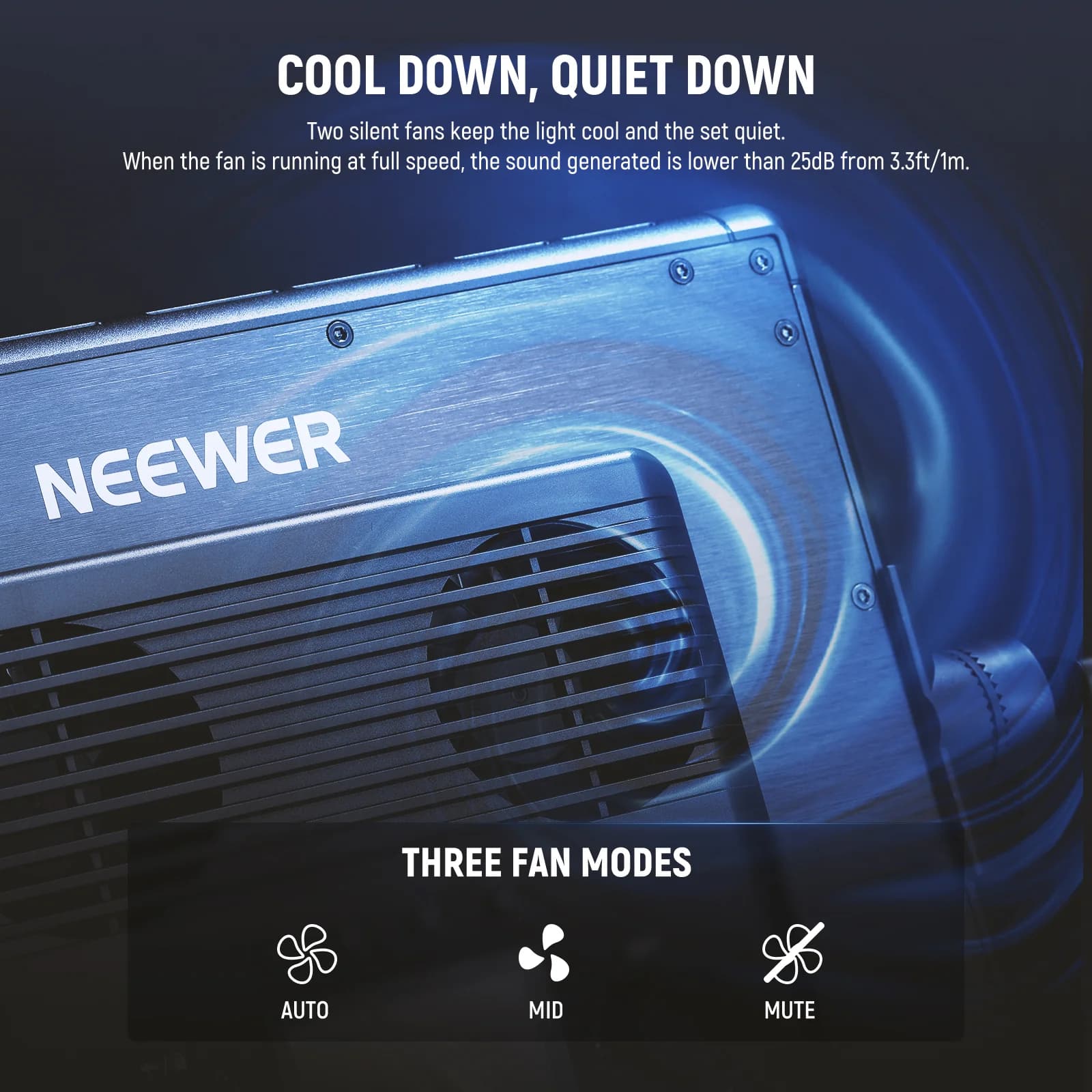 پنل نور ویدئویی NEEWER PL60C RGB — تصویر ۶