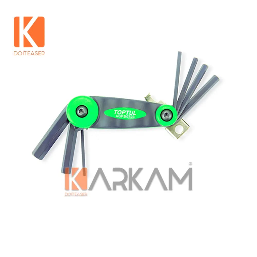 آچار آلن چاقوئی معمولی مشکی AGFB0703 تاپ تول