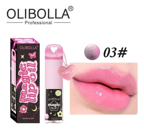لیپ گلاس اولیبولا مدل Magic Lip Oil آویزدار — تصویر ۴