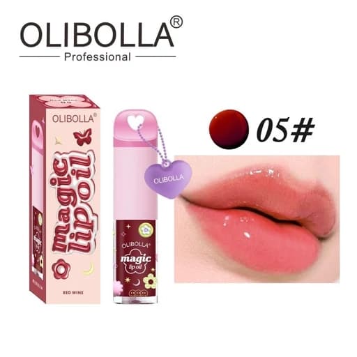 لیپ گلاس اولیبولا مدل Magic Lip Oil آویزدار — تصویر ۶