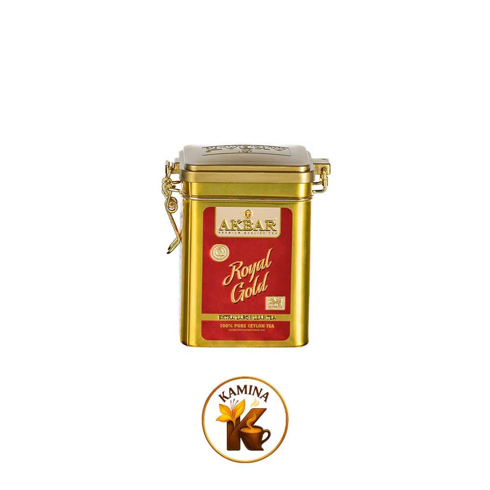 چای سیاه سلطنتی طلایی قوطی حجم 80گرمی (گلد)
