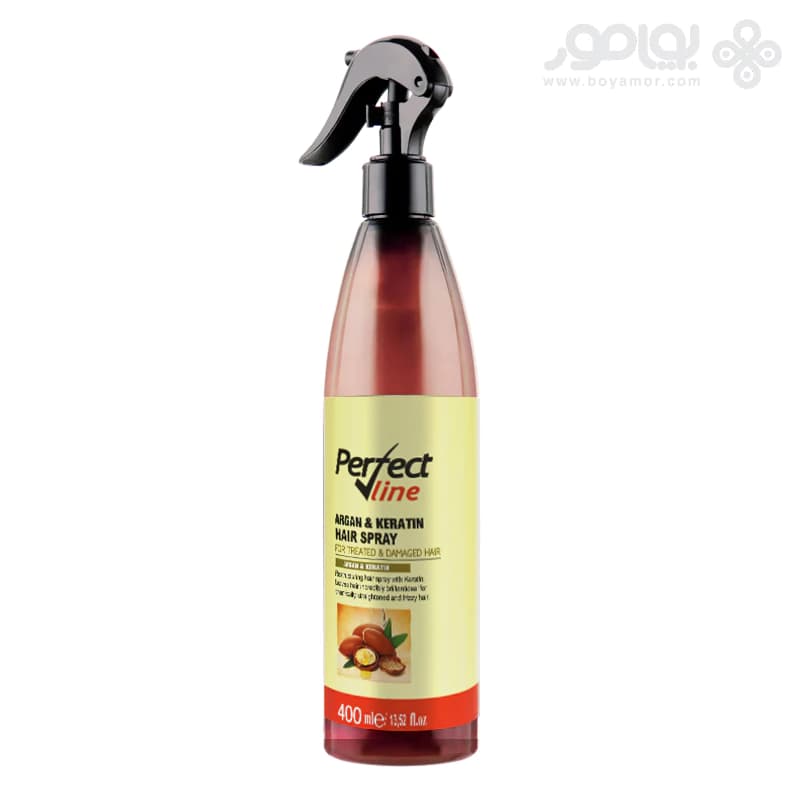 اسپری دو فاز پرفکت لاین مدل ARGAN & KERATIN حجم 400 میل