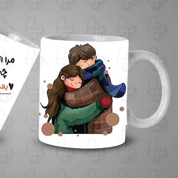 ماگ و لیوان سرامیکی تولد بهمن ماهی کد 1031