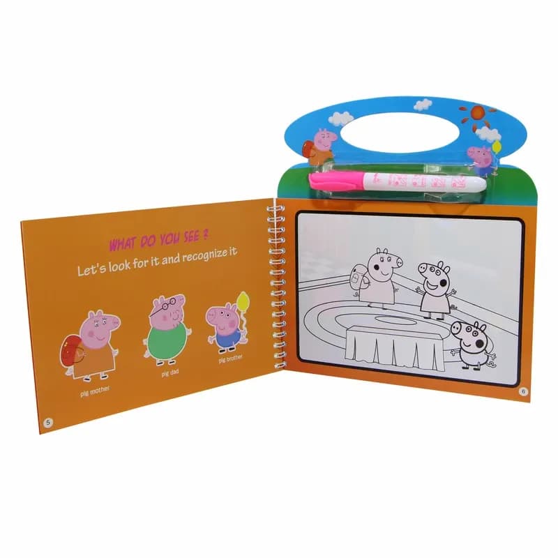 دفتر رنگ آمیزی مدل peppa pig کد BH2-08 — تصویر ۲