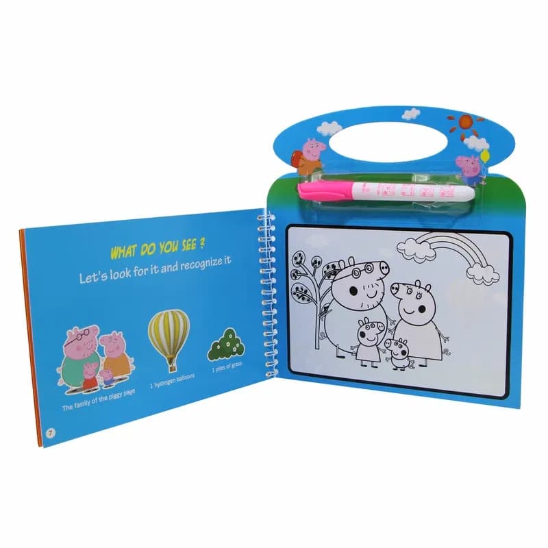 دفتر رنگ آمیزی مدل peppa pig کد BH2-08 — تصویر ۳
