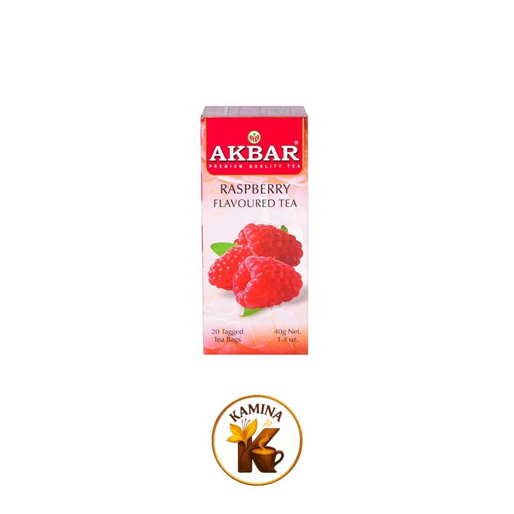 چای سیاه با طعم تمشک تی‌بگ اکبر 20عددی
