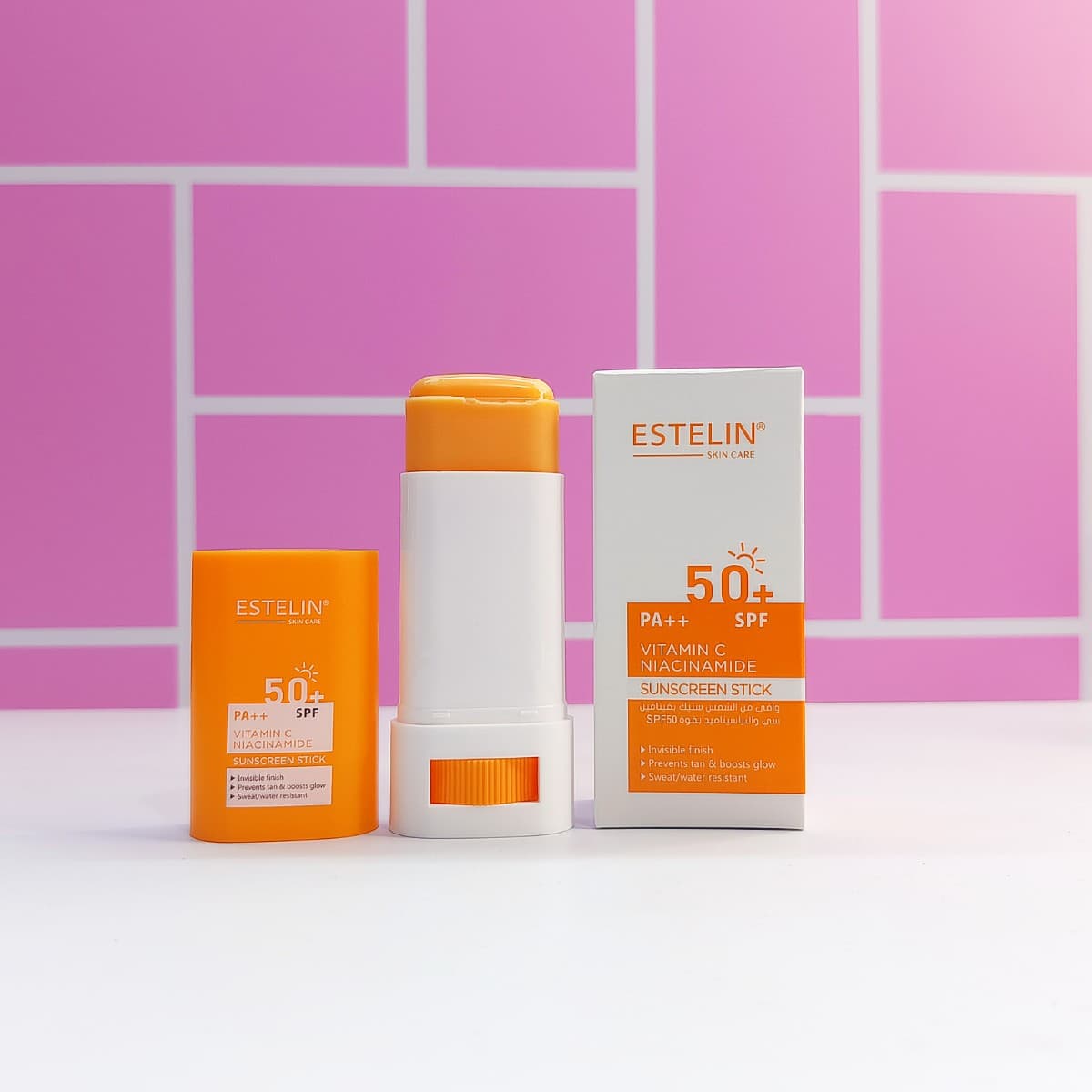 ضدآفتاب استیکی استلین مدل ویتامین سی SPF50 PA (حاوی ویتامین C و نیاسینامید) — تصویر ۵
