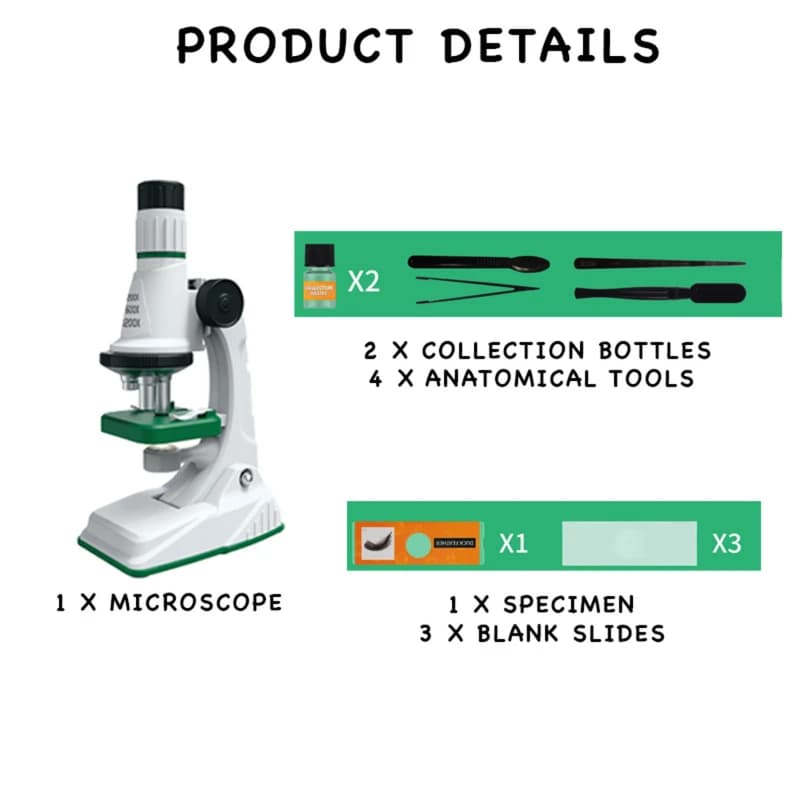 میکروسکوپ آموزشی 1200X پیپت دار کد SD661 — تصویر ۳