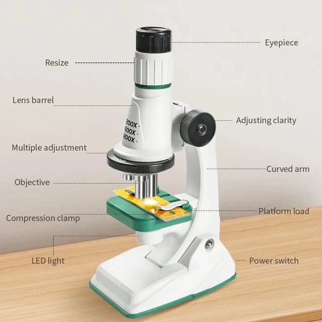 میکروسکوپ آموزشی 1200X پیپت دار کد SD661 — تصویر ۶