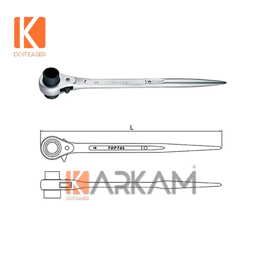 آچار جغجغه دم موشی 23در21 AEAH2123 تاپ تول