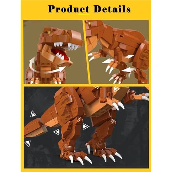 ساختنی ژی استار مدل دنیای دایناسور Tyrannosaurus REX کد 92451 — تصویر ۵