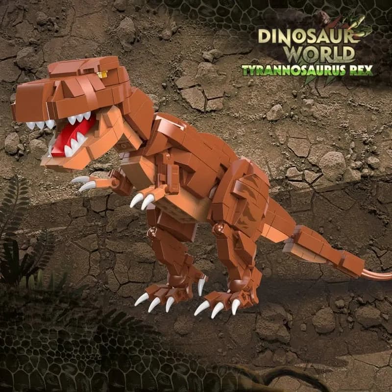 ساختنی ژی استار مدل دنیای دایناسور Tyrannosaurus REX کد 92451 — تصویر ۴