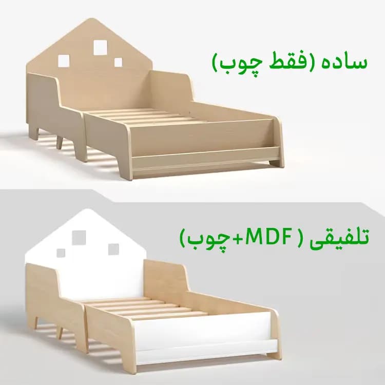 تختخواب کودک و نوجوان مدل یاس مبلمان فرنا مدل 1145834 — تصویر ۳