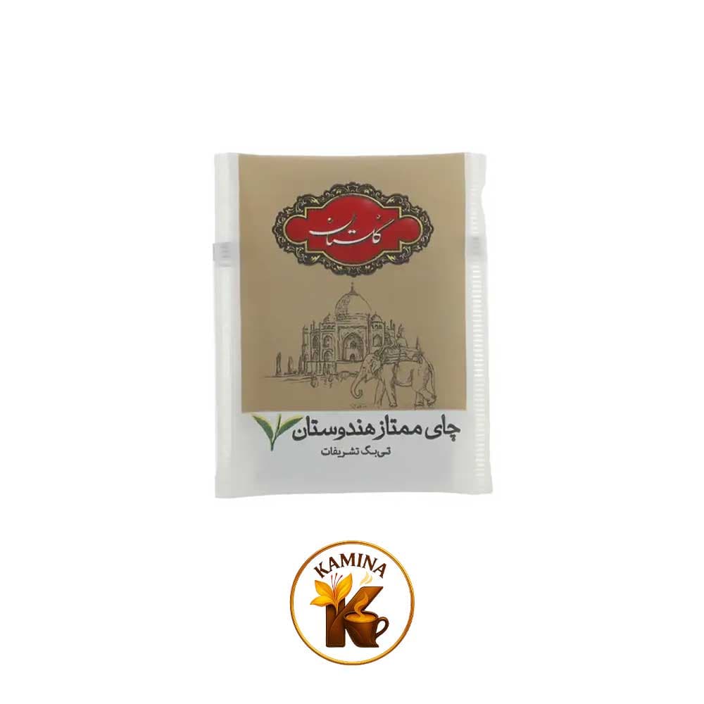 چای سیاه کیسهای گلستان مدل ممتاز هندوستان تشریفات 100عددی — تصویر ۲