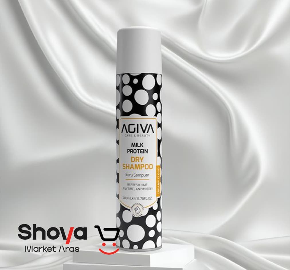 شامپو خشک اگیوا Agiva مدل Milk Protein حاوی پروتئین شیر حجم 200 میلی‌لیتر — تصویر ۲