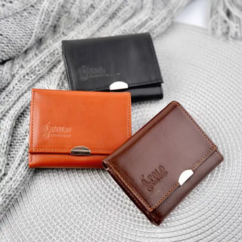 کیف پول سه لت چرم ساده 32-21