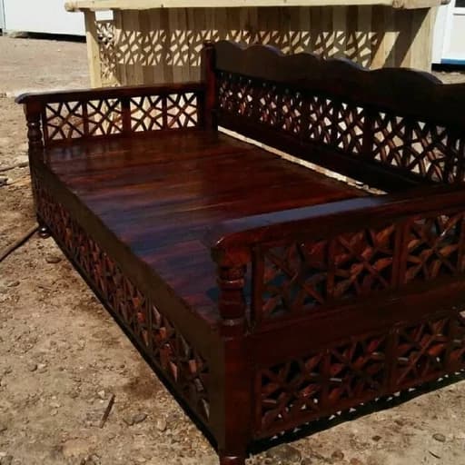تخت سنتی 2 در 1 تمام گره نیمکت سنتی صندلی سنتی . مبلمان فرنا مدل 1142292