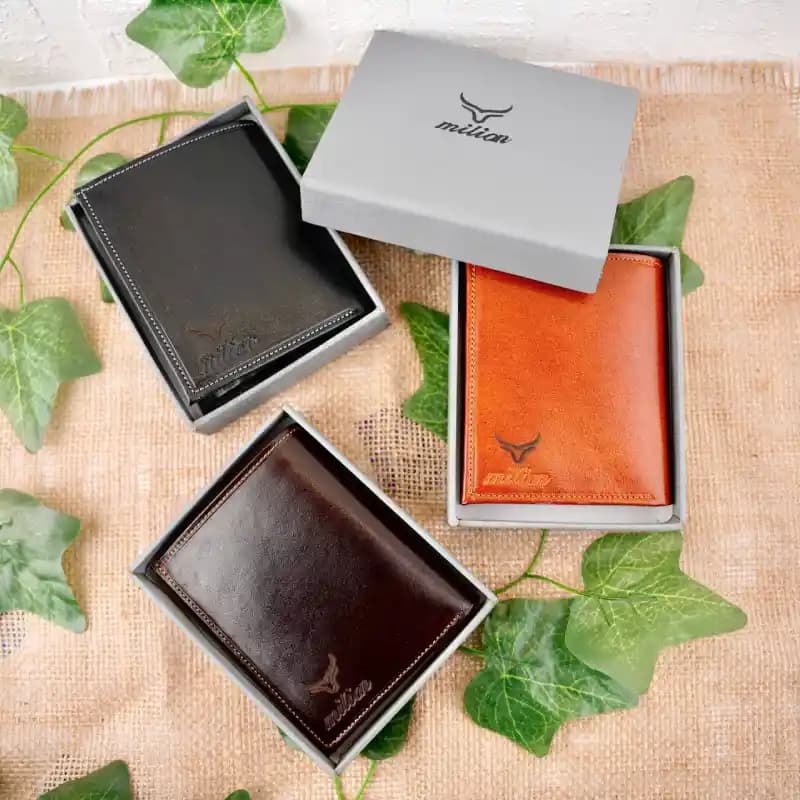 کیف پول کتابی مردانه چرم 3-134