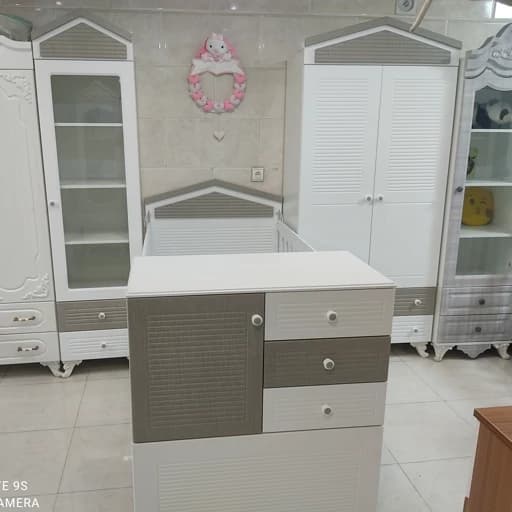سرویس سه تیکه کلبه برای فانتزی پسندان کمد و ویترین و تخت دو منظوره حفاظ چوبی در رنگهای مختلف مبلمان فرنا مدل 1142269