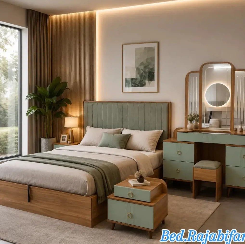سرویس خواب دو نفره سورنا کد 004 مبلمان فرنا مدل 1142260