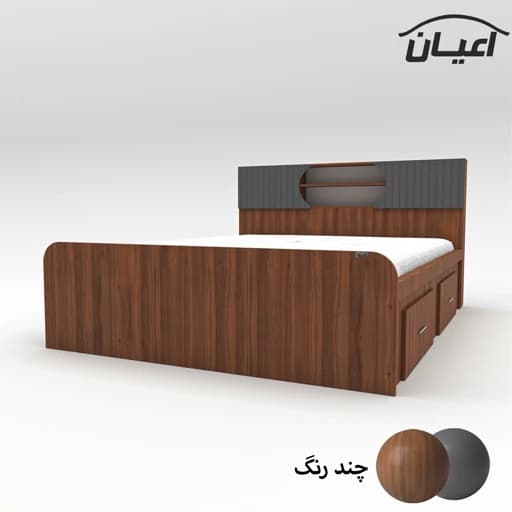 تخت خواب دونفره مدل FH515 سایز 160×200 سانتی متر مبلمان فرنا مدل 1142253