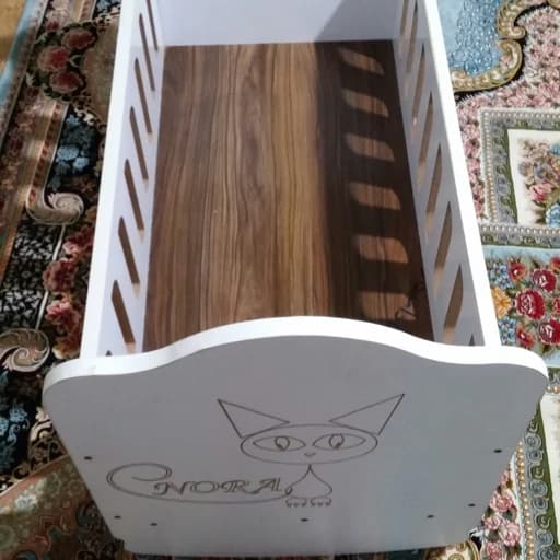 تخت کودک گهواره ای مبلمان فرنا مدل 1142241