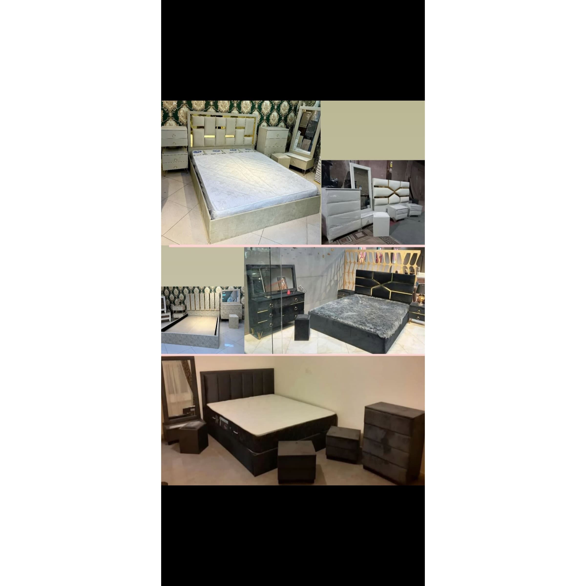 تخت خواب دو نفره کلاسیک مبلمان فرنا مدل 1142234 — تصویر ۲