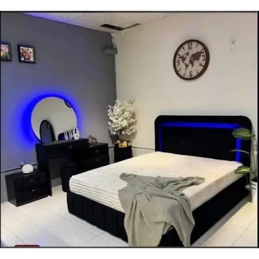 تخت خواب تدی مشکی جدید و مدرن مبلمان فرنا مدل 1142233