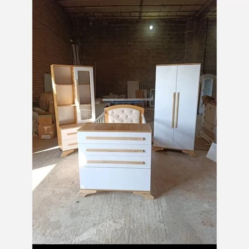 سرویس خواب نوزاد MDF مدل وکیوم دار مبلمان فرنا مدل 1142188
