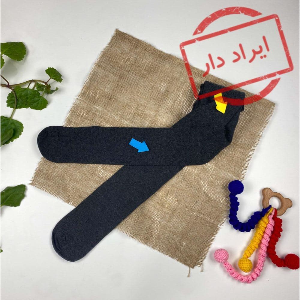 جوراب شلواری طوسی رنگ – 6 تا 8 سال