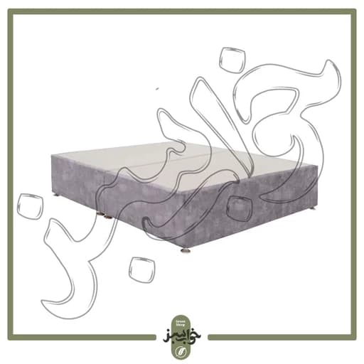 تخت باکس هتلی ثابت دو نفره 180 در 2 یک تیکه مبلمان فرنا مدل 1142164
