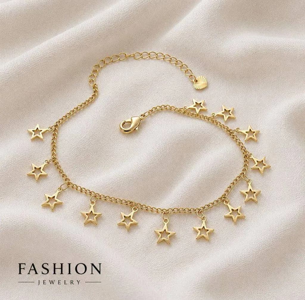 پابند طرح طلا مدل ستاره برند Fashion Jewelry کد 3644