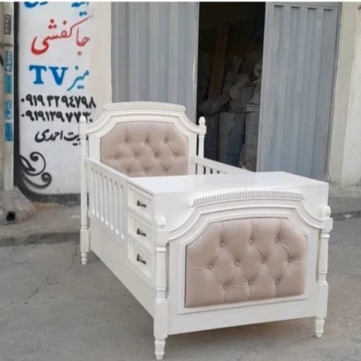 تخت خواب نوزاد نوجوان و لمسه خور با رنگبندی مختلف و طرح های مختلف به قیمت تولیدی. مبلمان فرنا مدل 1142154