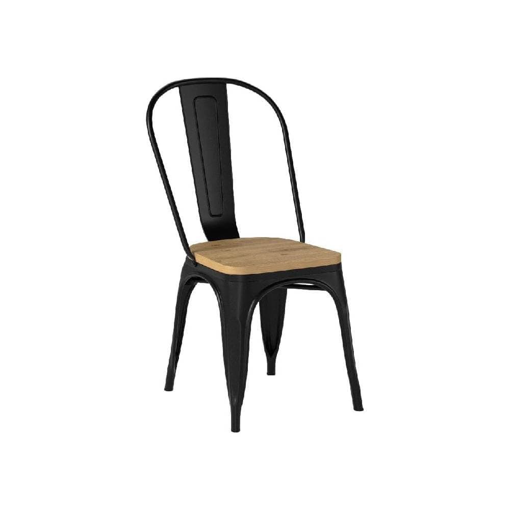 صندلی بدون دسته فلزی تولیکس کف چوب N501W نظری