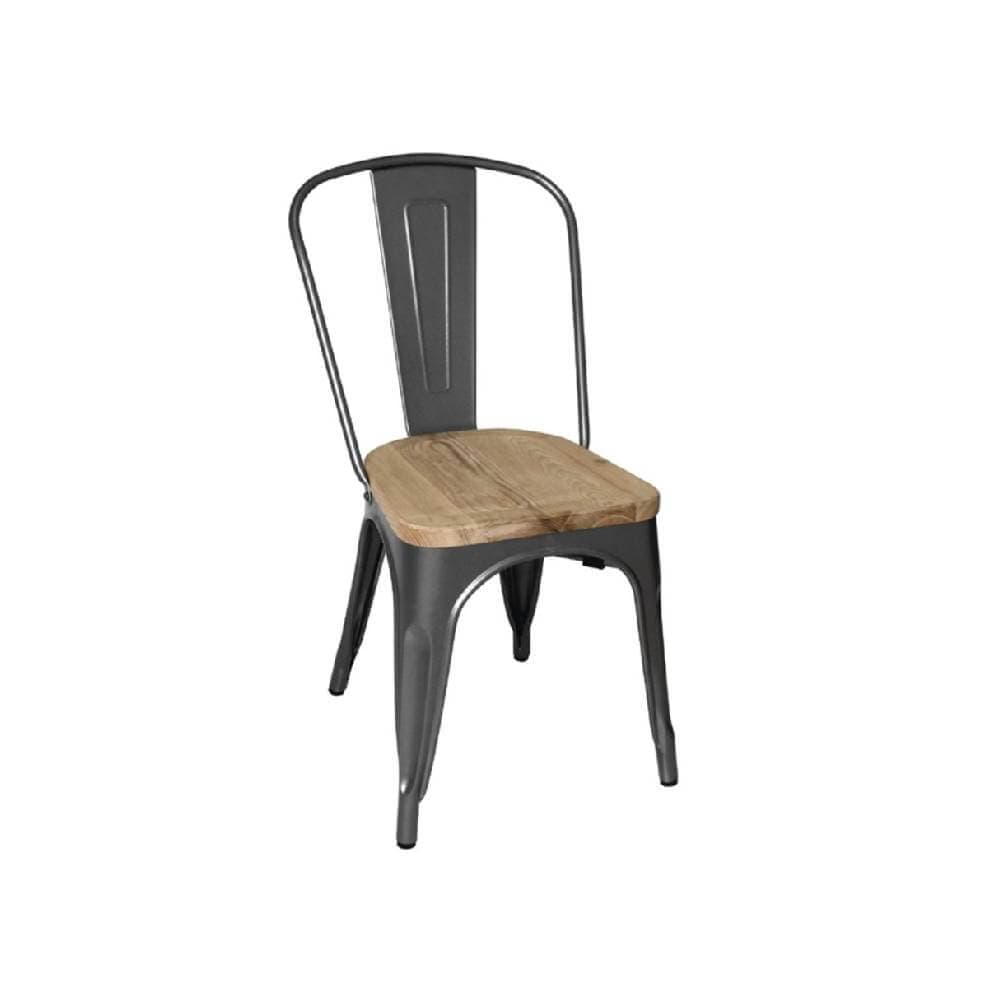 صندلی بدون دسته فلزی تولیکس کف چوب N501W نظری — تصویر ۲