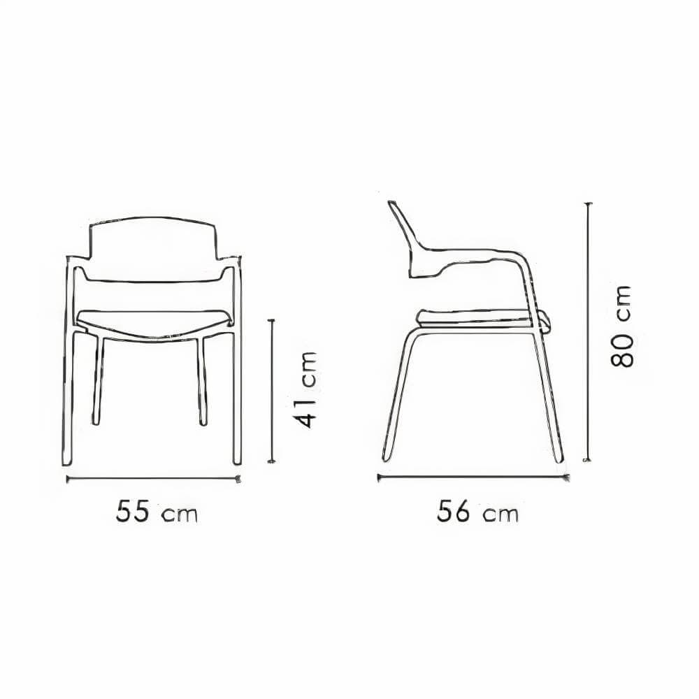 صندلی کلیک پایه فلزی P891 نظری — تصویر ۲