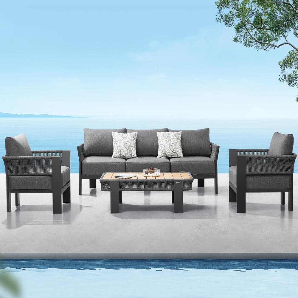 مبل دو نفره تمام آلومینیومی منگو Mango2 Double Seat نظری — تصویر ۳