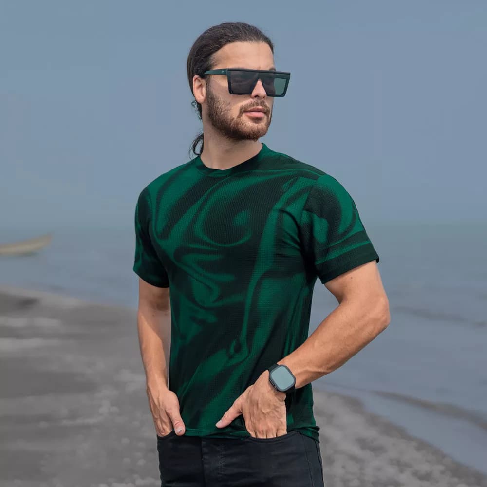 تیشرت مردانه طرحدار کد 26616 — تصویر ۳