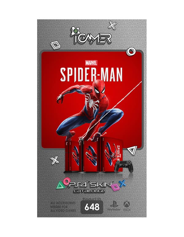اسکین برچسب برای PS4 طرح بازی Marvel’s Spiderman